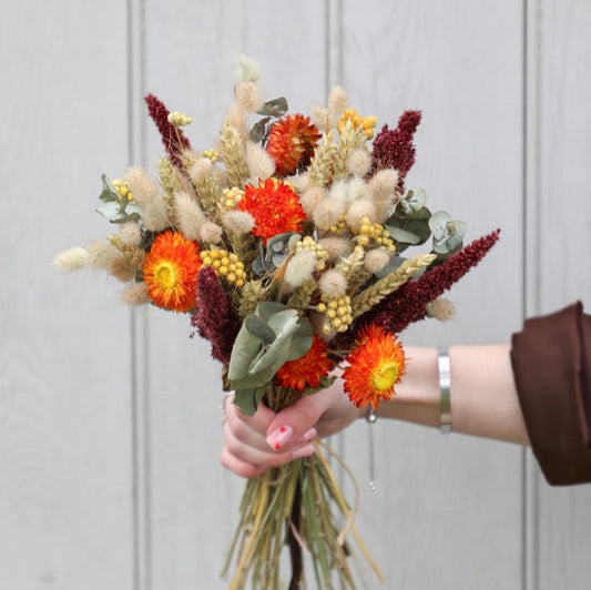 Autumn Glow Dried Flower Bouquet