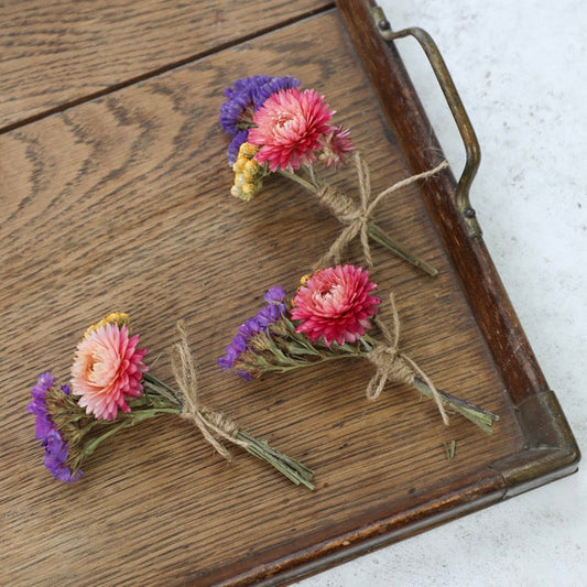 Wildflower Buttonholes (Pack of 3)